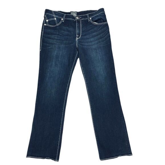 Rock & Republic Bootcut Jeans Men 38x32 Blue Classic Retro Business Casual Denim - Picture 1 of 16